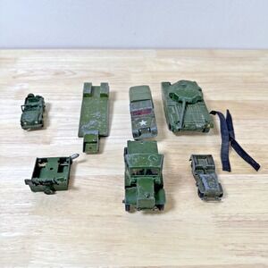Vintage Diecast Military Army Vehicles Toys Lot Dinky Corgi Matchbox